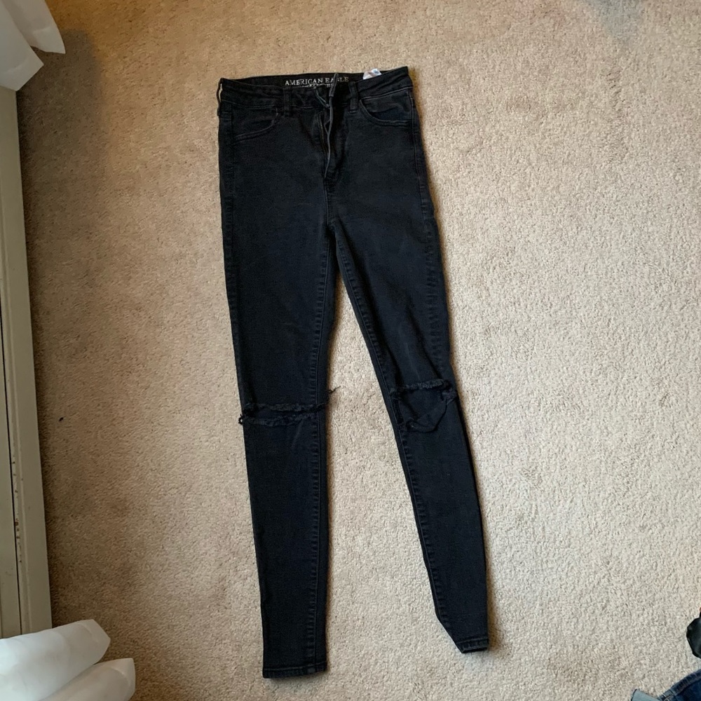 American Eagle super hi rise stretch jeggings